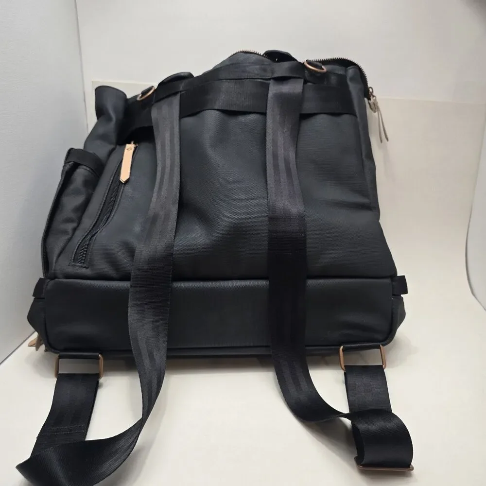 Petunia Pickle Bottom Pivot Pack Diaper Bag Backpack Gray/Black